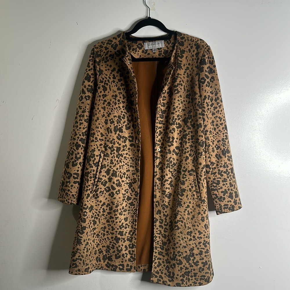Marc New York leopard print coat size medium - Picture 4 of 10